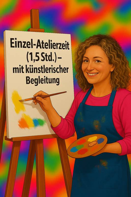 Alle Termine im September 2025 - (1,5 Std.) Einzel-Atelierzeit - Uhrzeit nach Absprache
