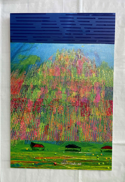 #68 - Handveredeltes Mixed-Media-Unikat auf Fotoboard
