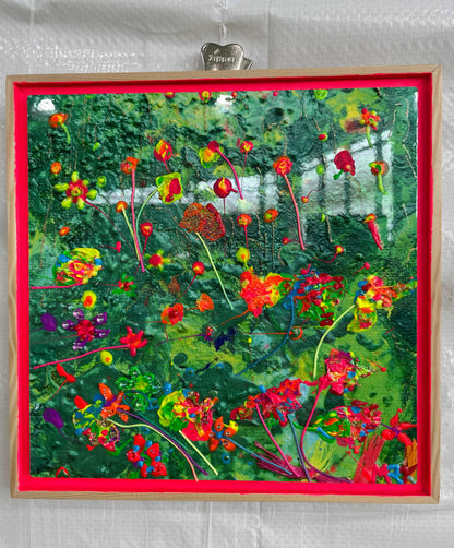 #58 - Handveredeltes Mixed-Media-Unikat auf Alu-Dibond