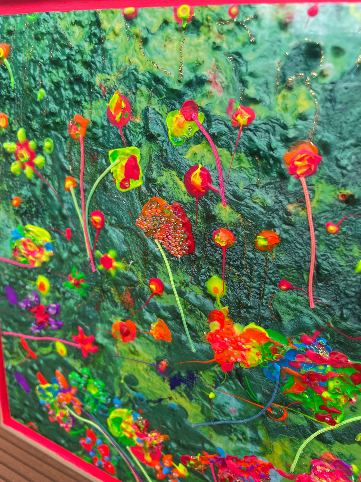#58 - Handveredeltes Mixed-Media-Unikat auf Alu-Dibond