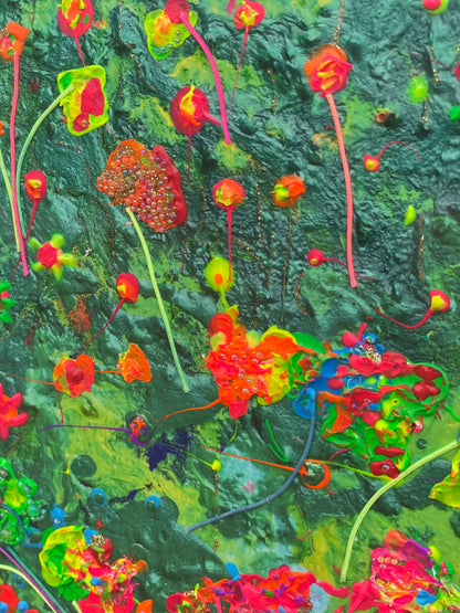 #58 - Handveredeltes Mixed-Media-Unikat auf Alu-Dibond