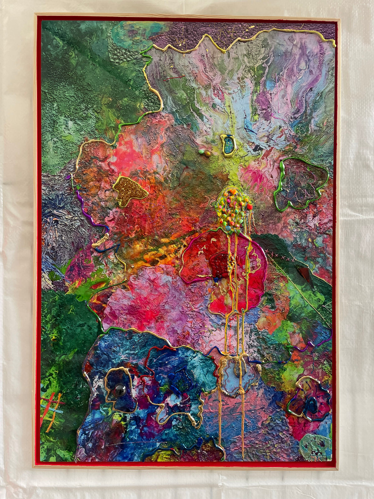 #61 - Handveredeltes Mixed-Media-Unikat auf Alu-Dibond