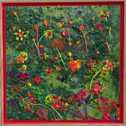 #58 - Handveredeltes Mixed-Media-Unikat auf Alu-Dibond
