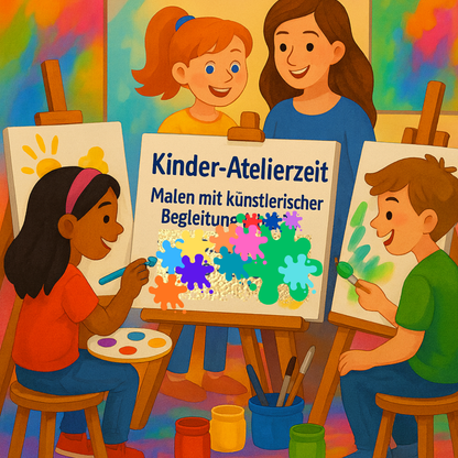 1,5 Std. künstlerische Atelierzeit für Kinder - Uhrzeit nach Absprache - Für Kindergruppen